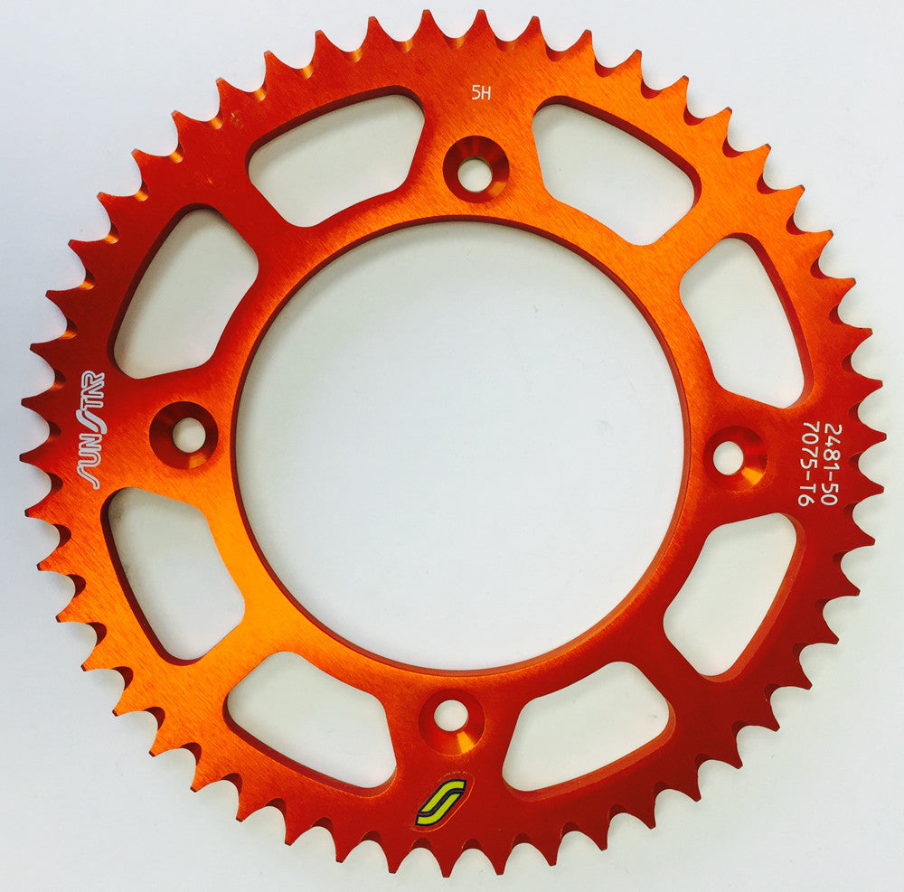 SUNSTAR Rear Sprocket Aluminum 50t-428 Org Husq/Ktm 5-248150OR
