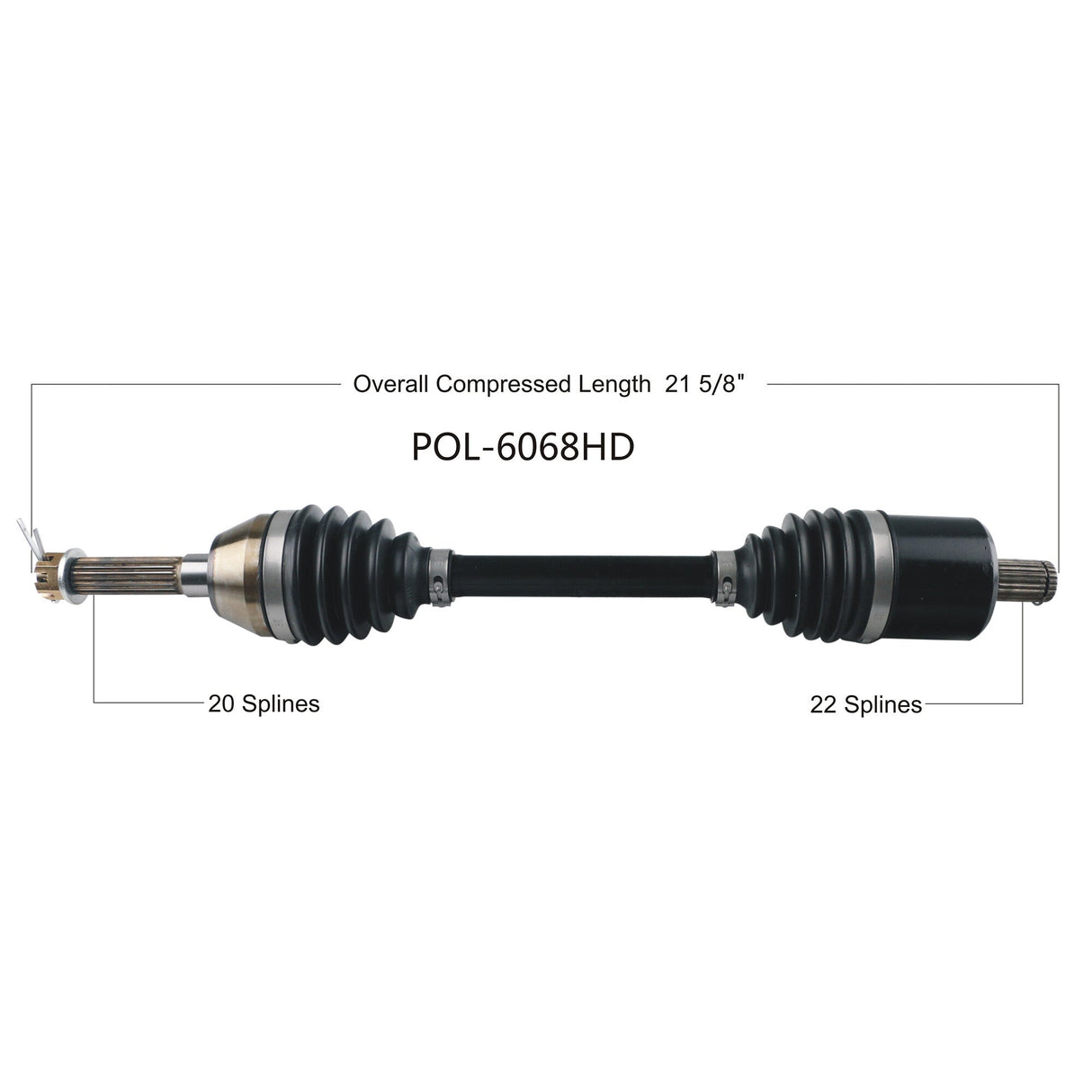 OPEN TRAILHd 2.0 Axle FrontPOL-6068HD