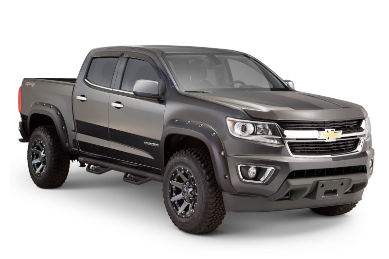 Lund 15-17 Chevy Colorado Crew Cab Terrain HX Step Nerf Bars - Black 34641225