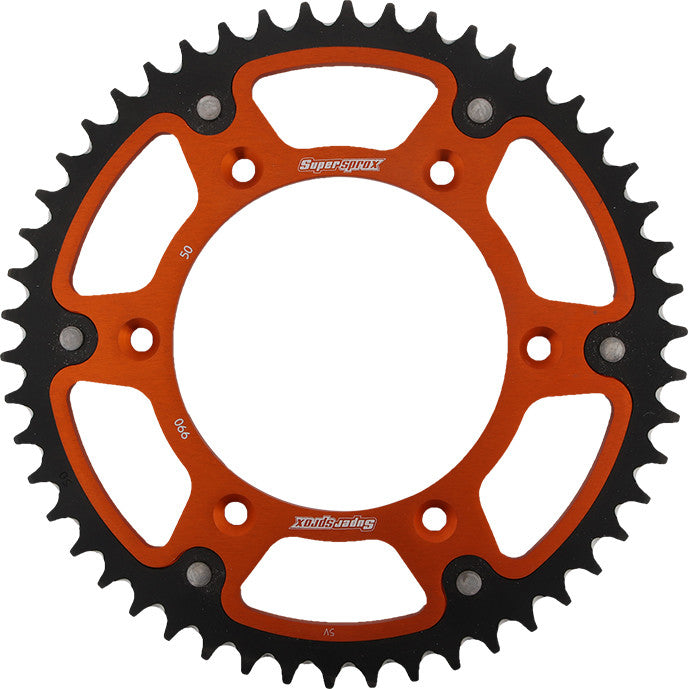 SUPERSPROX Rear Stealth Sprocket Alu/Stl 50t-520 Org Hus/Husq/Ktm RST-990-50-ORG