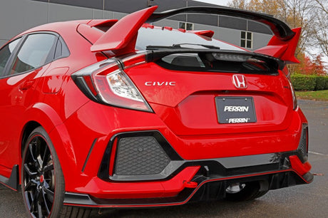 Perrin 10th Gen Civic SI/Type-R/Hatchback Tow Hook Kit (Rear) - Red PHP-BDY-251RD