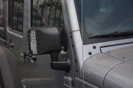 DV8 Offroad 07-18 Jeep Wrangler JK LED Mirror Housing w/ Turn Signal Option BCME27W3W
