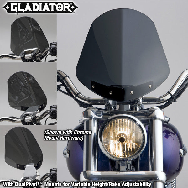NATIONAL CYCLEGladiator Windshield W/Black Mounts (Dark Tint)N2703