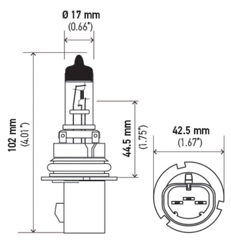 Hella Bulb 9007 12V 65/55W Xen Wht Xb (2) LAH71071472