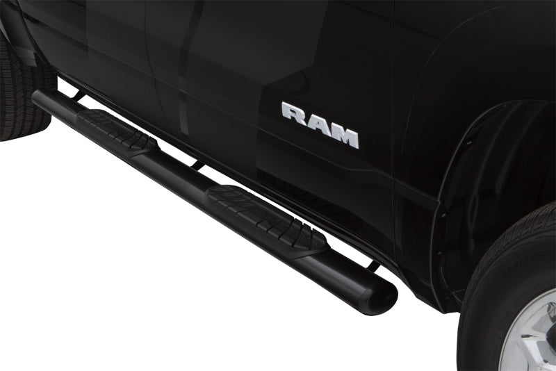 Lund 10-17 Dodge Ram 2500 Crew Cab 4in. Oval Straight Steel Nerf Bars - Black 23684781