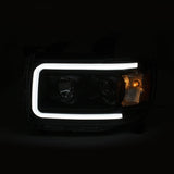 ANZO 2015+ GMC Canyon Projector Headlights w/ Plank Style Design Black w/ Amber 111381