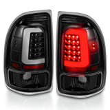 ANZO 1997-2004 Dodge Dakota LED Taillights Black Housing Clear Lens Pair 311347