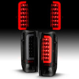 ANZO 1987-1996 Ford F-150 LED Taillights Black Housing Smoke Lens (Pair) 311351