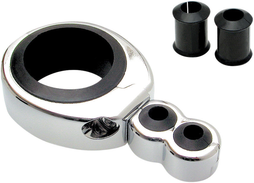 MOTION PROCable Clamp 1 1/4"-1 1/2" Dual Thr/Clu Chrome11-1942