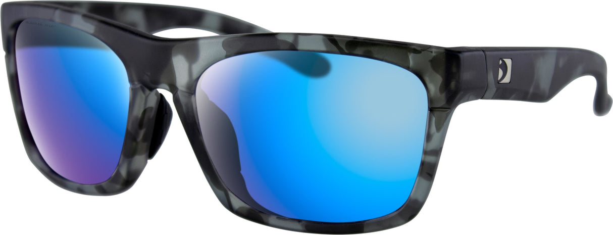 BOBSTER Route Sunglasses Mt Gry Tort W/Pur Hd/Light Blue Revo Mir BROU003H