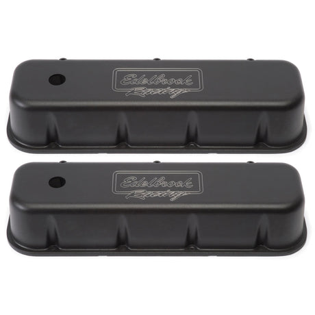 Edelbrock Valve Cover Victor Series Chevrolet 1965 and Later 396-502 V8 Tall Black 41803