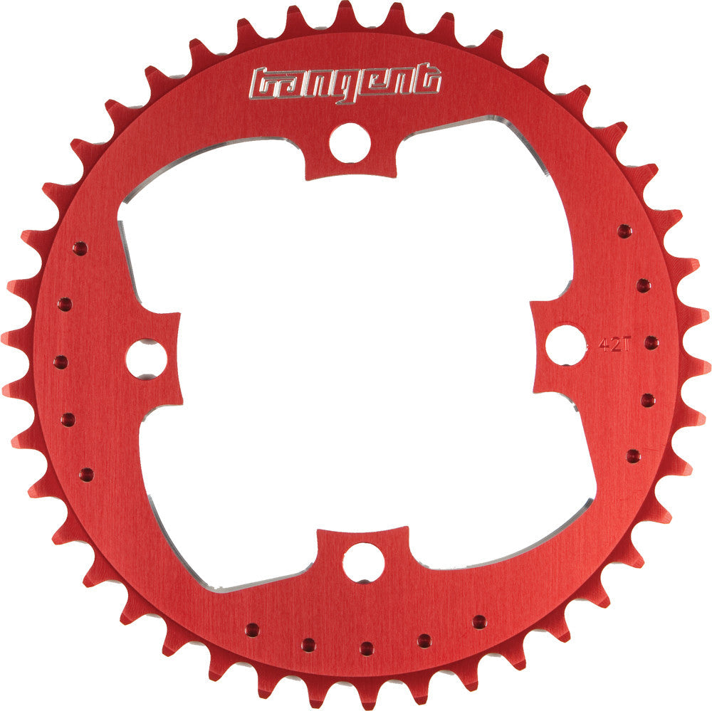TANGENT 4-Bolt Chainring Red 42t 27-1442R