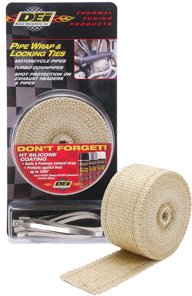 DEI Pipe Wrap & Locking Ties Tan 901122