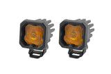 Diode Dynamics Stage Series C1 LED Pod - Yellow SAE Fog Standard ABL (Pair) DD6848P
