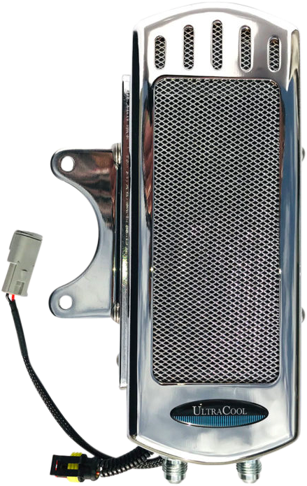 ULTRACOOL Side Mount Oil Cooler M8 Touring `17-23  Chrome SMT8-1C