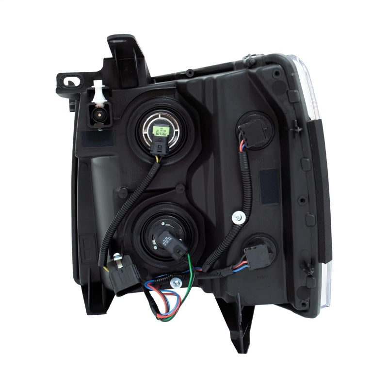 ANZO 2007-2013 Chevrolet Silverado Crystal Headlights Black 111393