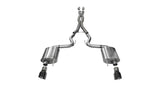 Corsa 2015 Ford Mustang GT 5.0 3in Cat Back Exhaust Black Dual Tips (Sport) 14332BLK