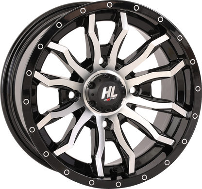 HIGH LIFTER Wheel - HL21 - Front/Rear - Gloss Black w/Machined - 14x7 - 4/137 - 4+3 (+10 mm) 14HL21-1137