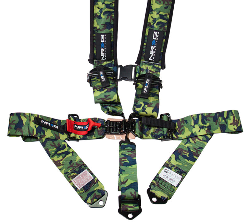 NRG SFI 16.1 5pt 3in. Seat Belt Harness/ Latch Link - Camo SBH-5PCCAMO-620