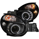 ANZO 2002-2003 Subaru Impreza Projector Headlights w/ Halo Black 121436