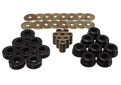 Energy Suspension Gm Body Mount Set W/Hardware - Black 3.4126G