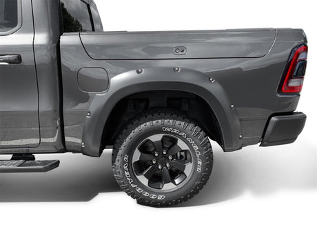 Bushwacker 19-22 Dodge Ram 1500 Pocket Style Rear Flares 2pc - Black 50054-02