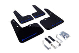 Rally Armor 12-13 Hyundai Veloster UR Black Mud Flap w/ Blue Logo MF24-UR-BLK/BL