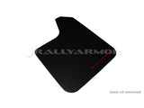Rally Armor Universal Basic Mud Flap White Logo MF12-BAS-WH