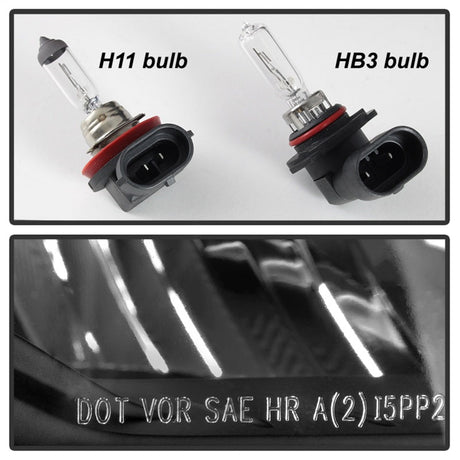 xTune 14-15 Chevy Silverado 1500 (New Body) OEM Style Headlights w/Trim - Blk (HD-JH-CS14-CC-BK) 9042447