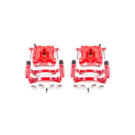 Power Stop 99-04 Jeep Grand Cherokee Front Red Calipers w/Brackets - Pair S4826