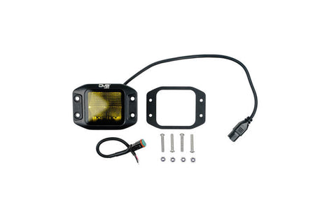 DV8 3-Inch Elite Series LED Amber Flush Mount Pod Light BE3FMW40W-A