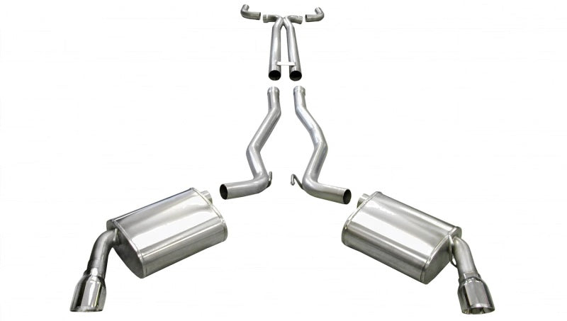 Corsa 10-13 Chevrolet Camaro Convertible SS 6.2L V8 Manual Polished Sport Cat-Back + XO Exhaust 14954
