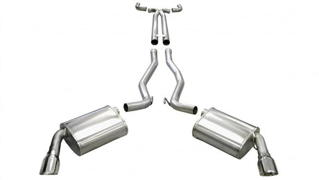 Corsa 10-13 Chevrolet Camaro Convertible SS 6.2L V8 Manual Polished Sport Cat-Back + XO Exhaust 14954