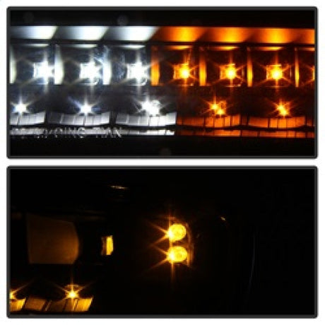 xTune GMC Sierra 99-06 /Yukon 00-06 Headlights & LED Bumper Lights - Black HD-JH-GS99-LED-SET-BK 9037399