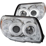 ANZO 2006-2009 Toyota 4Runner Projector Headlights w/ Halo Chrome 111321