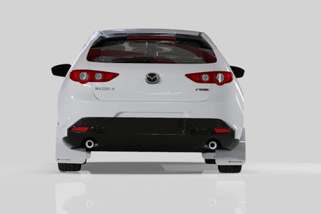 Rally Armor 19-22 Mazda3 GT Sport Hatch Black UR Mud Flap w/ Dark Grey Logo MF61-UR-BLK/DGRY