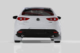 Rally Armor 2019+ Mazda3 GT Sport Hatch UR Black Mud Flap w/ Red Logo MF61-UR-BLK/RD