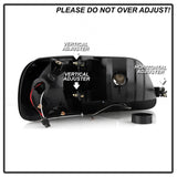 Xtune Ford F150 97-03 Crystal Headlights w/ Clear LED Corners Black HD-ON-FF15097-LED-SET-BK 5014184