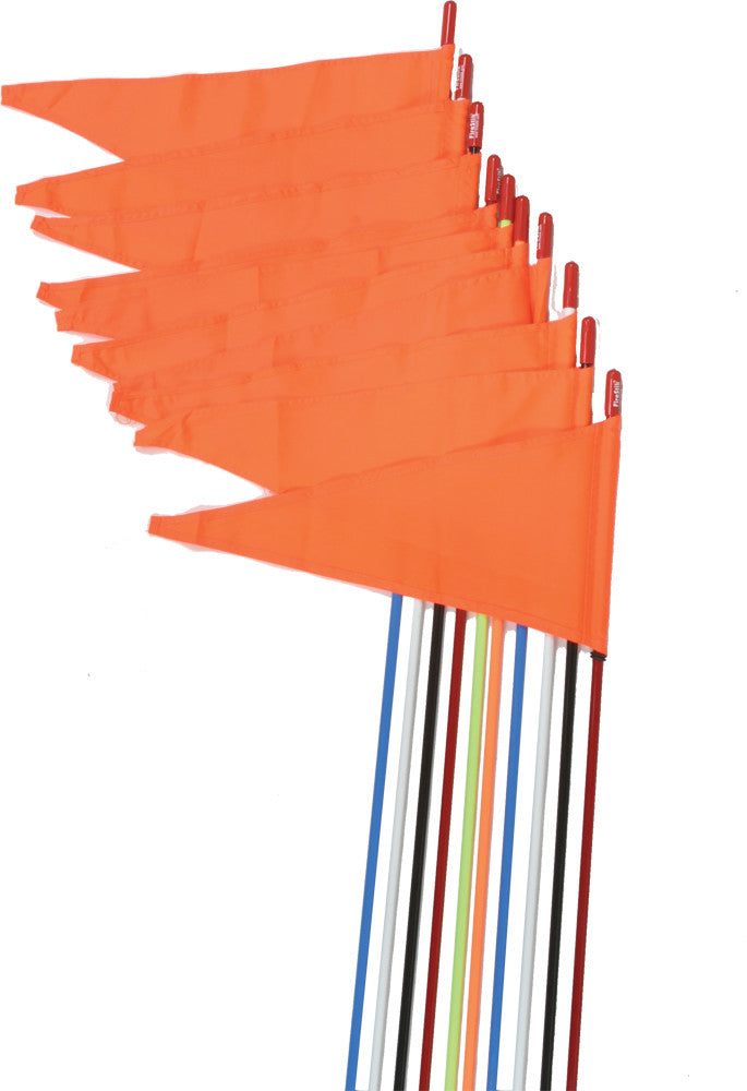 FIRESTIK Safety Flags Stud Mount Black 7' 10/Pk SR7-ST-B