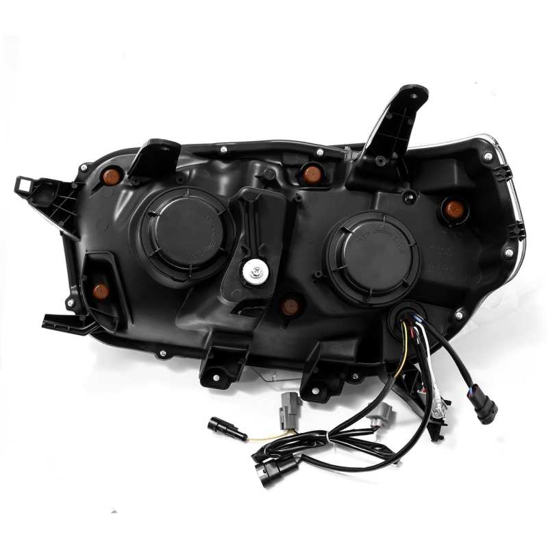 AlphaRex 10-13 Toyota 4Runner NOVA LED Proj Headlights Plank Style Alpha Black w/Seq Signal/DRL 880758
