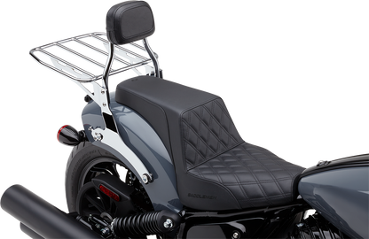 COBRA Detachable Backrest - Mini - Chrome - Chieftain 502-2012