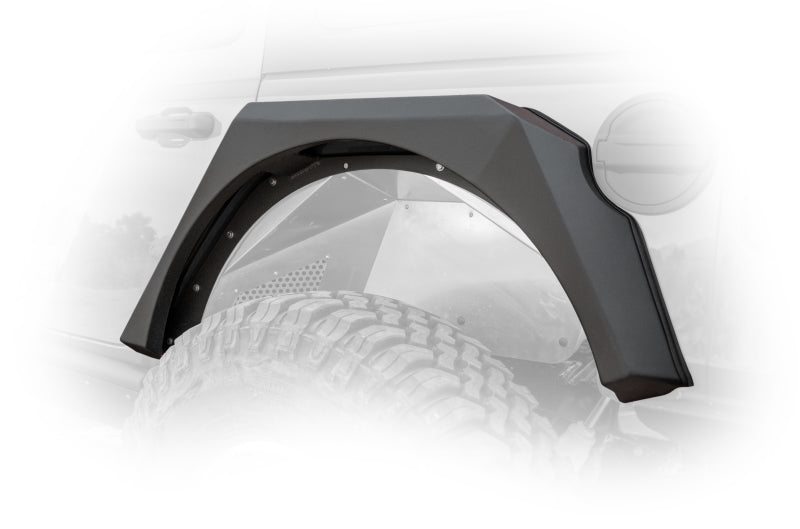 DV8 Offroad 2018+ Jeep Wrangler JL Armor Fenders w/ LED Turn Signal Lights FDJL-01