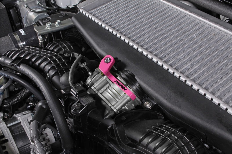 Perrin 2022+ Subaru WRX/19-23 Ascent/Legacy/Outback Top Mount Intercooler Bracket - Hyper Pink PSP-ITR-331HP