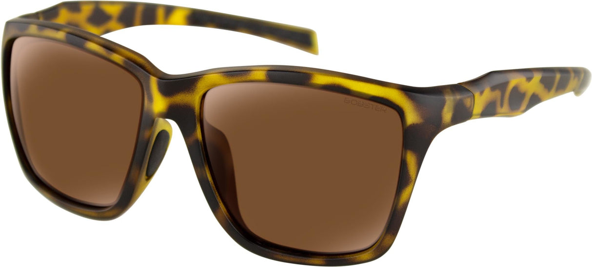 BOBSTER Anchor Sunglasses Matte Brown Tort W/Brown Polarized Lens BANC002P
