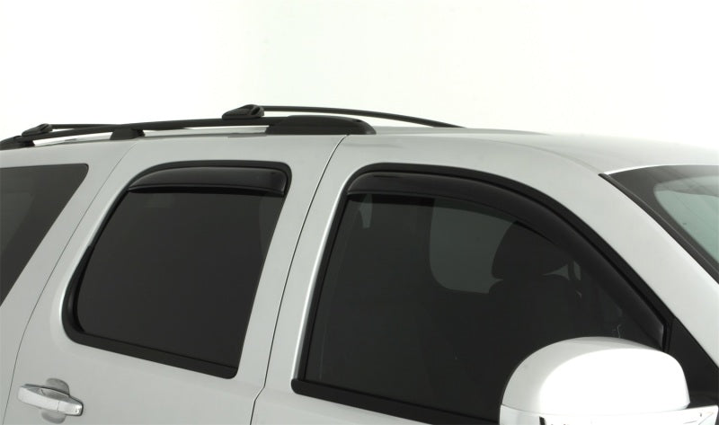 AVS 07-14 Chevy Tahoe Ventvisor In-Channel Front & Rear Window Deflectors 4pc - Smoke 194514