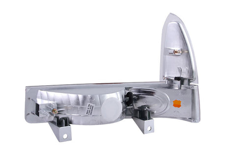 ANZO 2000-2004 Ford Excursion Euro Parking Lights Chrome w/ Amber Reflector 511039