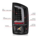 ANZO 2002-2006 Dodge  Ram 1500 LED Tail Lights w/ Light Bar Black Housing Clear Lens 311368