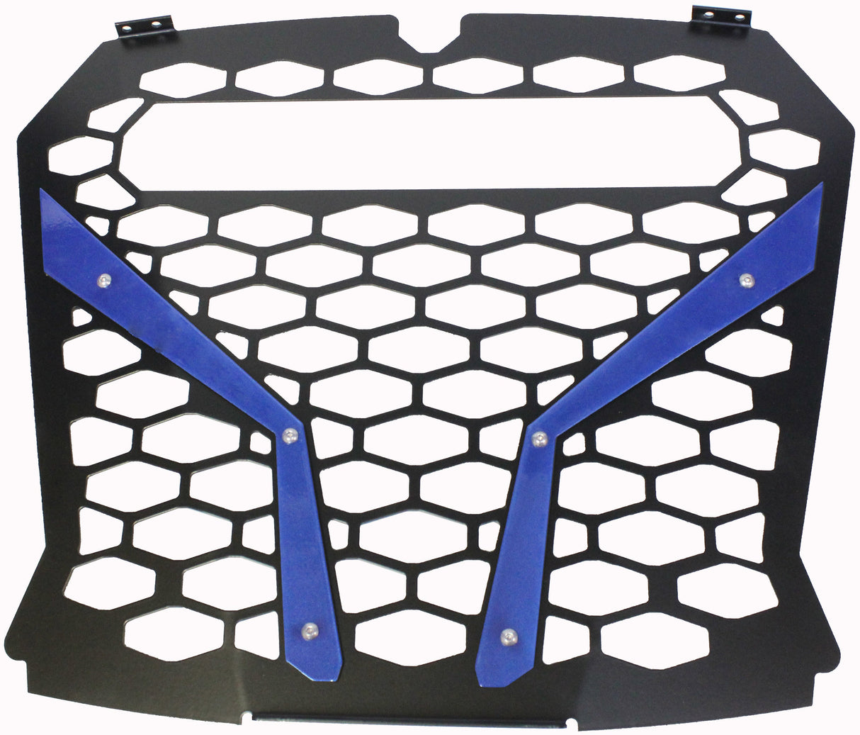 MODQUADFront Grill Blue Pol Rzr S With Out 10" LightRZR-FGL-XP1KS-BL