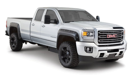 Bushwacker 15-18 GMC Sierra 2500 HD Boss Pocket Style Flares 4pc 78.8/97.6in Bed - Black 40968-02