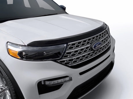 AVS 20-22 Ford Explorer (Excl. Vehicles w/Hood Lettering) Aeroskin Low Profile Hood Shield - Smoke 322174
